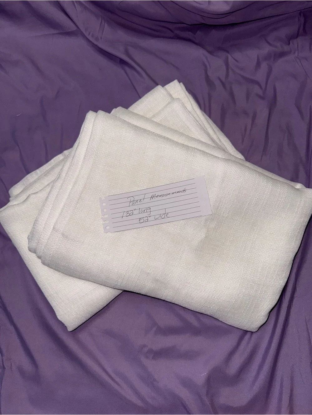 White Linen Curtain Panels